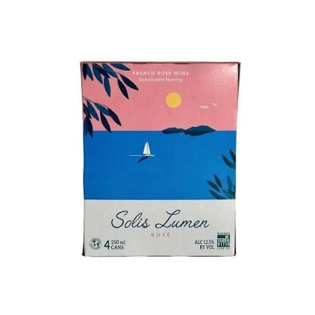 Solis Lumen Rose Wine 250mL Can [4-Pack]